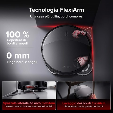 Roborock Saros 20X Robot Aspirapolvere e Lavapavimenti, Aspirazione 36.000 Pa, Supera Ostacoli da 8,8cm, Anti-Groviglio, Evita Oltre 300 Oggetti, Lavaggio Mocio con Acqua a 100°C, Nuovissima RockDock, Videochiamata, Hello Rocky