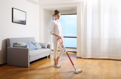 Roidmi X15 Senza sacchetto Rosso, Bianco