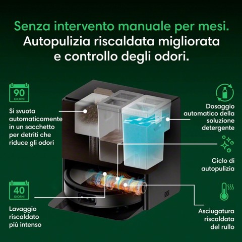 Roomba plus 776 Combo + AutoWash Dock Robot 2-in-1 lava e aspira