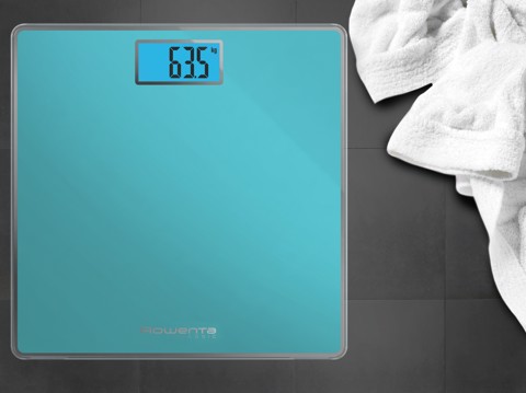 Rowenta Classic BS1503 Quadrato Turchese Bilancia pesapersone elettronica