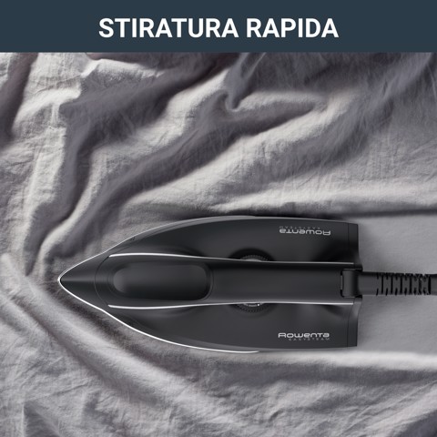 Rowenta Easy Steam VR5121 Stazione da stiro a vapore azionata da pompa 2400 W 1,4 L Acciaio inossidabile Nero, Blu