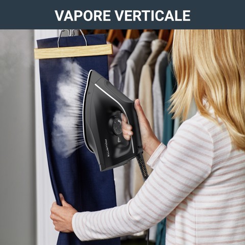 Rowenta Easy Steam VR5121 Stazione da stiro a vapore azionata da pompa 2400 W 1,4 L Acciaio inossidabile Nero, Blu