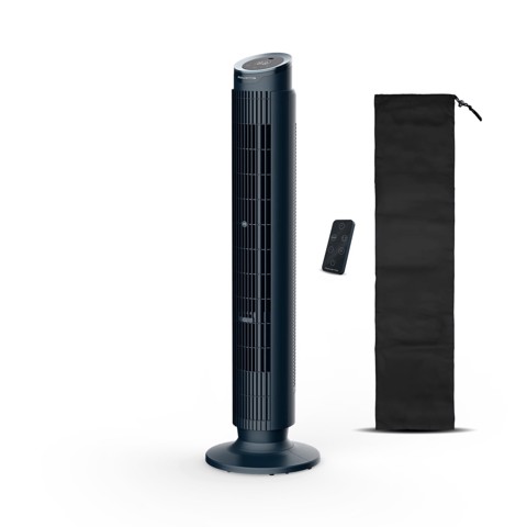 Rowenta Eole Silence Force , Ventilatore a Torre, Raffrescamento Intenso, Silenzioso, VU7050
