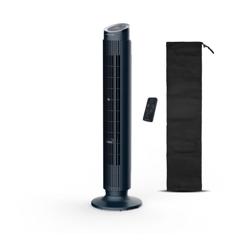 Rowenta Eole Silence Force , Ventilatore a Torre, Raffrescamento Intenso, Silenzioso, VU7050