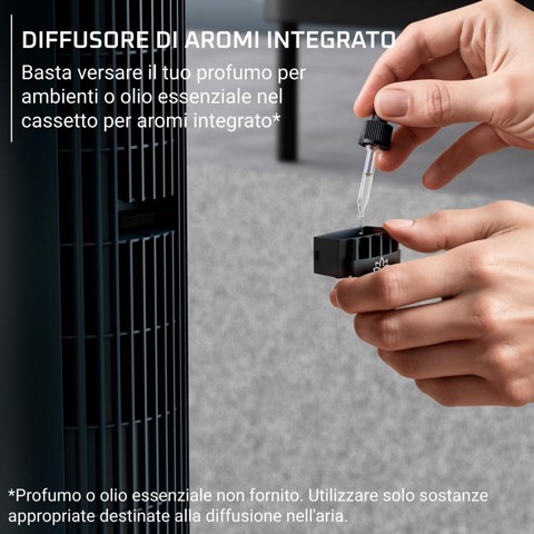 Rowenta Eole Silence Force , Ventilatore a Torre, Raffrescamento Intenso, Silenzioso, VU7050
