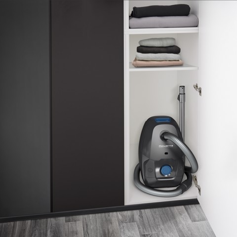 Rowenta Green Force Max G-Force Classic potenza massima 900 W, filtro HEPA, raggio d'azione di 12 m, sacchetto igienico da 4,5 L con sistema di sostituzione rapida, RO4931