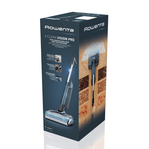 Rowenta GZ7136E0 scopa elettrica Aspirapolvere a bastone 2 in 1 Batteria Secco e bagnato Senza sacchetto 250 W Nero