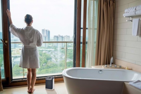 Rowenta Mini Excel Aqua SO9281F0 stufetta elettrica Interno Bianco 2000 W Riscaldatore ambiente elettrico con ventilatore