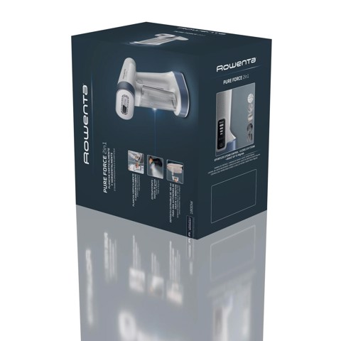 Rowenta Pure Force , 2-in-1 Stiratore verticale a vapore, Uso Verticale/Orizzontale, DR8722