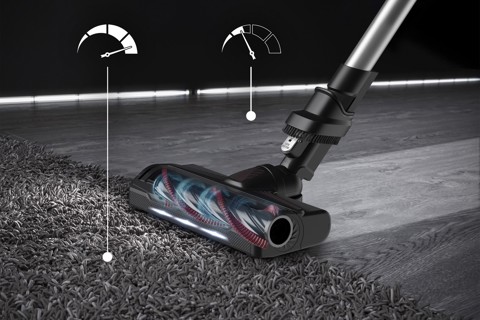 Rowenta RH2077 Aspirapolvere a bastone 2 in 1 Batteria Secco Senza sacchetto 0,4 L 250 W Nero, Rosso