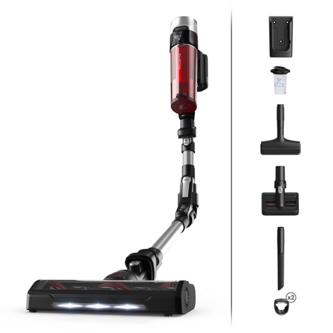 Rowenta RH2077 Aspirapolvere a bastone 2 in 1 Batteria Secco Senza sacchetto 0,4 L 250 W Nero, Rosso