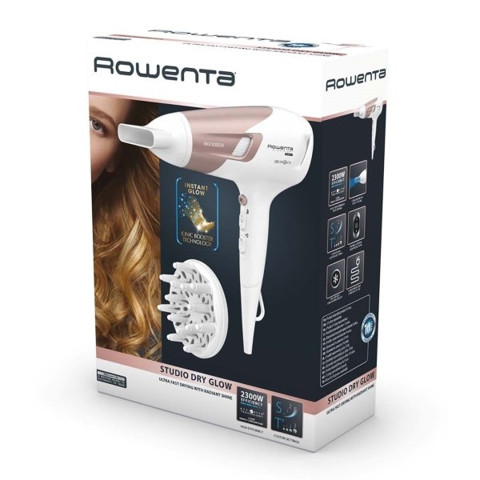 Rowenta Studio Dry CV5830F0 asciuga capelli 2100 W Beige, Bianco