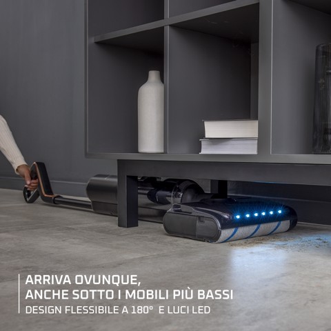 Rowenta X-Clean 7 , Lavapavimenti Senza Fili, Autonomia 50', Tecnologia Smart, Assistente Vocale, Autopulizia e Asciugatura, Luci Led, Pulizia Bordi, GZ5736