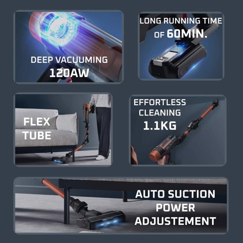 Rowenta X-FORCE FLEX 10.80, Aspirapolvere Senza Filo, Modello Animal Care