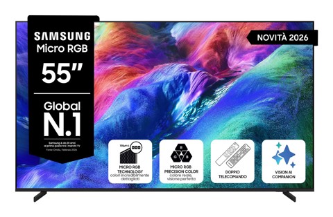 Samsung 55" Micro RGB R85H 4K Vision AI Smart TV (2026)