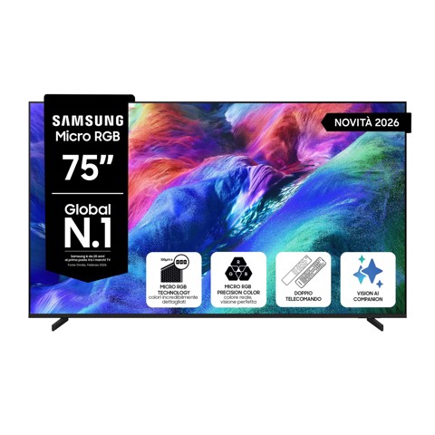Samsung 75" Micro RGB R85H 4K Vision AI Smart TV (2026)