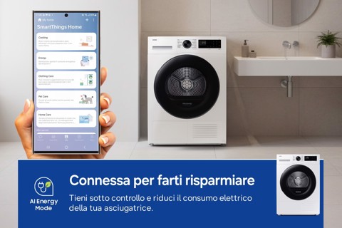 Samsung Asciugatrice Crystal EcoDry 8 Kg DV80DG52B0AEET