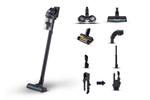 Samsung Aspirapolvere e Lavapavimenti senza filo Jet™ 85 premium 210W con Spazzola lavapavimenti inclusa VS20C852FTB Wet & Dry