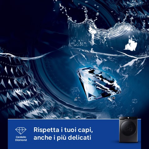 Samsung DV16DG8600BVU3 asciugatrice Libera installazione Caricamento frontale 16 kg Nero