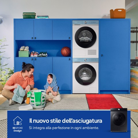 Samsung DV90DB7845GBU3 asciugatrice Libera installazione Caricamento frontale 9 kg Nero