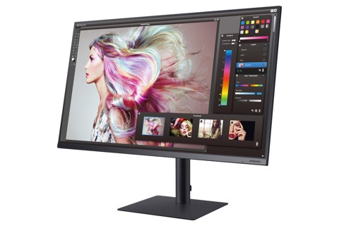 Samsung F32TU870VR Monitor PC 81,3 cm (32") 3840 x 2160 Pixel 4K Ultra HD Nero, Blu, Grigio
