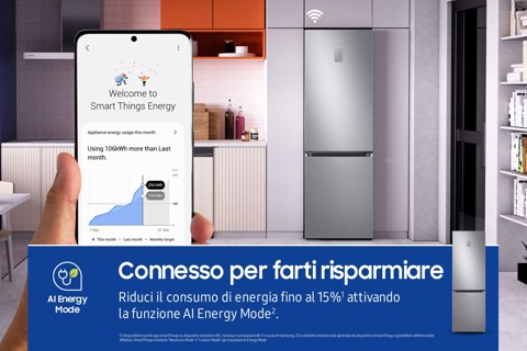 Samsung Frigorifero Combinato EcoFlex 1.85m 344L RB34C671DS9