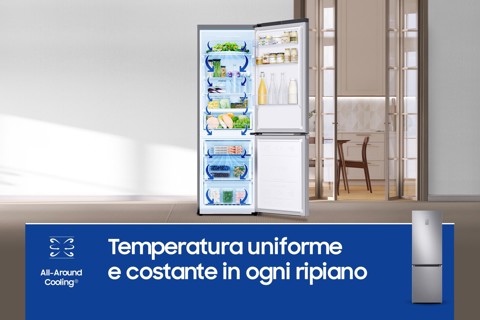 Samsung Frigorifero Combinato EcoFlex 1.85m 344L RB34C671DS9