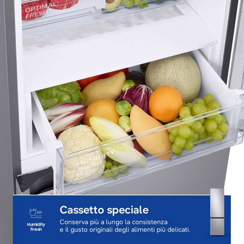Samsung Frigorifero Combinato EcoFlex AI 2m 387L RB38C607AS9