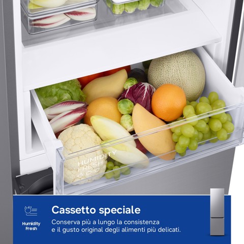 Samsung Frigorifero Combinato EcoFlex AI 2m 390L RB38C600CS9