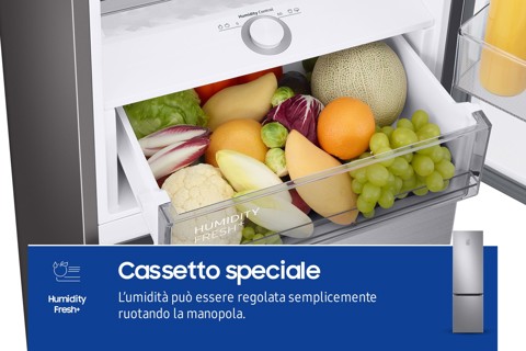 Samsung Frigorifero Combinato EcoFlex AI 2m 390L RB38C675CS9