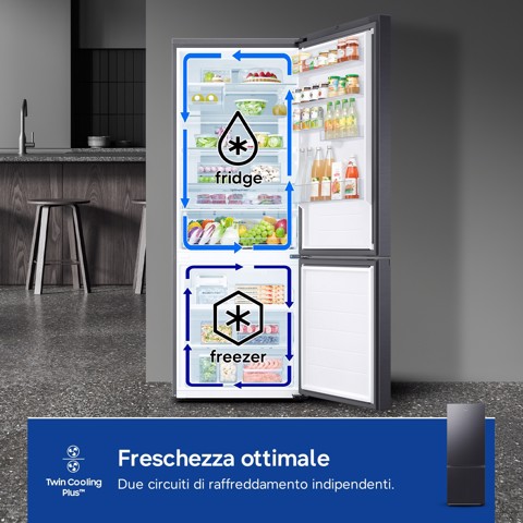 Samsung Frigorifero Combinato largo 75cm 538L RB53DG706AB1EF