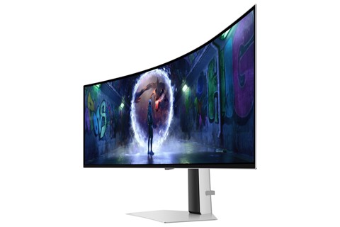 Samsung G93SD Monitor PC 124,5 cm (49") 5120 x 1440 Pixel Dual QHD OLED Argento