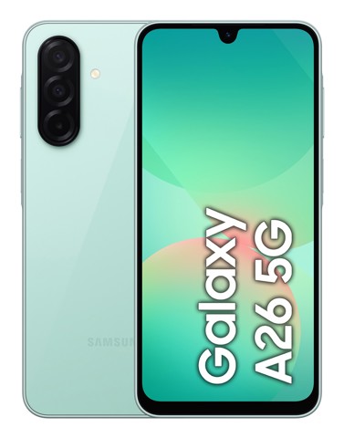 Samsung Galaxy A26 5G, Smartphone con Funzioni intelligenti, Display Super AMOLED 6.7”, 6GB RAM, 128GB, Batteria 5.000 mAh, memoria espandibile, Mint