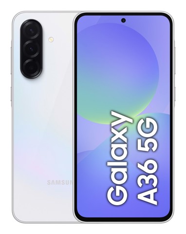 Samsung Galaxy A36 5G, Smartphone con Funzioni intelligenti, Display Super AMOLED 6.7”, 6GB RAM, 128GB, Camera 50MP, Batteria 5.000 mAh, IP67, Awesome White