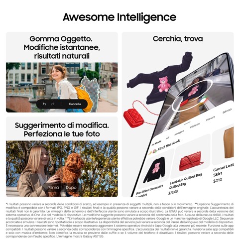 Samsung Galaxy A37 5G 17 cm (6.7") Doppia SIM Android 16.0 USB tipo-C 6 GB 128 GB 5000 mAh Bianco