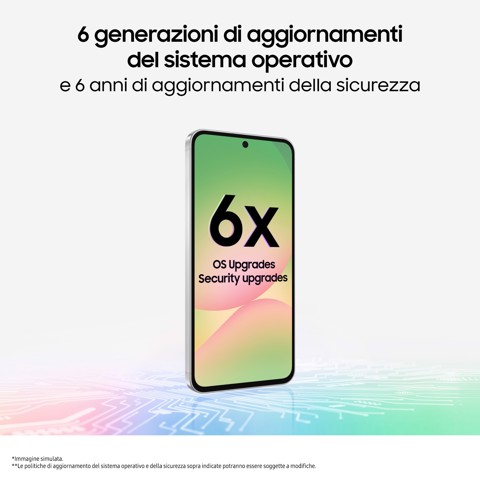 Samsung Galaxy A56 5G, Smartphone con Funzioni intelligenti, Display Super AMOLED 6.7”, 8GB RAM, 256GB, Camera 50MP, Batteria 5.000 mAh, IP67, Awesome Lightgray