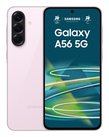 Samsung Galaxy A56 5G, Smartphone con Funzioni intelligenti, Display Super AMOLED 6.7”, 8GB RAM, 256GB, Camera 50MP, Batteria 5.000 mAh, IP67, Awesome Pink
