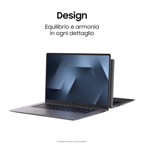 Samsung Galaxy Book6 Copilot+ PC Intel Core Ultra 7 355 Computer portatile 40,6 cm (16") WUXGA 16 GB LPDDR5x-SDRAM 512 GB SSD Wi-Fi 6E (802.11ax) Windows 11 Home Grigio