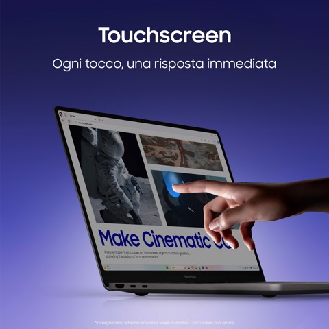 Samsung Galaxy Book6 Ultra (16", Ultra 7 356H, 32GB), Copilot+PC, NVIDIA® GeForce RTX™ 5060, Processore lntel® Core™ Ultra 7 356H, 1TB, Portatile, Batteria fino a 30 ore*, Dynamic AMOLED 2X, Touchscreen, Touchpad Aptico, Galaxy Al, Gray