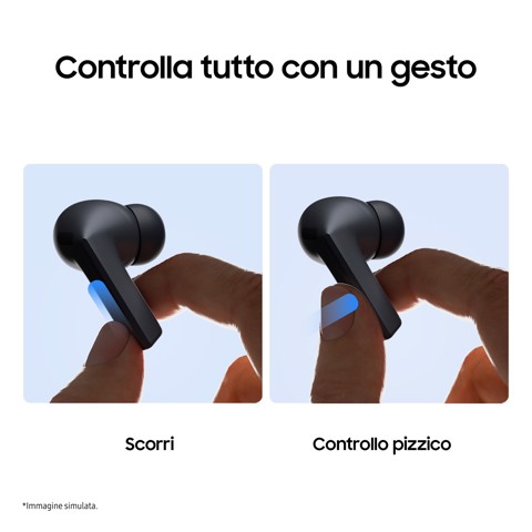 Samsung Galaxy Buds3 FE, Auricolari Wireless, Audio 360, Gemini AI, Gray