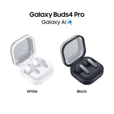 Samsung Galaxy Buds4 Pro, Black, ANC migliorata, AI