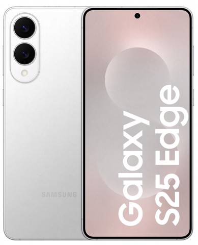 Samsung Galaxy S25 Edge, Smartphone AI, Display 6.7'' QHD+ Dynamic AMOLED 2X, Fotocamera 200MP, RAM 12GB, 256GB, 3.900 mAh, Titanium Silver