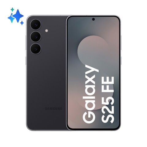 Samsung Galaxy S25 FE, Smartphone AI, Display Dynamic AMOLED 2X 6.7'', Fotocamera 50MP, 8GB RAM, 256GB, Batteria 4.900 mAh, Jetblack