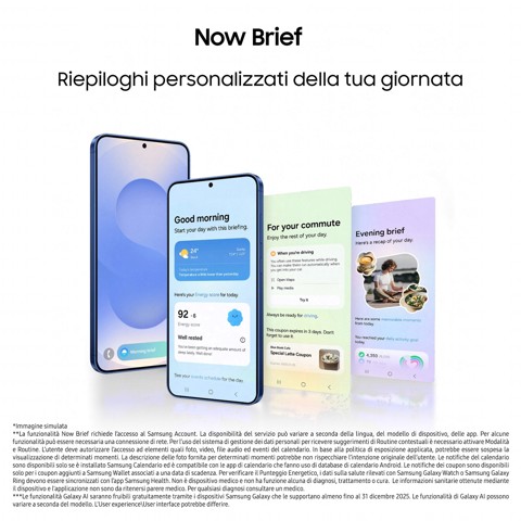 Samsung Galaxy S25+ Smartphone AI, Display 6.7'' QHD+ Dynamic AMOLED 2X, Fotocamera 50MP, RAM 12GB, 256GB, 4.900 mAh, Icyblue