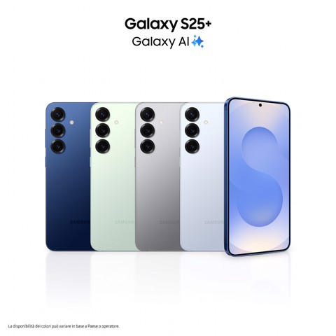 Samsung Galaxy S25+ Smartphone AI, Display 6.7'' QHD+ Dynamic AMOLED 2X, Fotocamera 50MP, RAM 12GB, 512GB, 4.900 mAh, Silver shadow