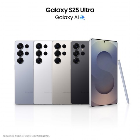 Samsung Galaxy S25 Ultra Smartphone AI, Display 6.9'' QHD+ Dynamic AMOLED 2X, Fotocamera 200MP, RAM 12GB, 512GB, 5.000 mAh, Titanium Gray