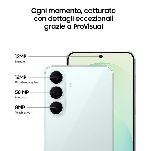 Samsung Galaxy S26 FE, 256GB, Graphite, AI, Camera 50MP, Assistente Foto, My FanCam, Video con Blocco Orizzontale, Batteria 4900 mAh, RAM 8GB