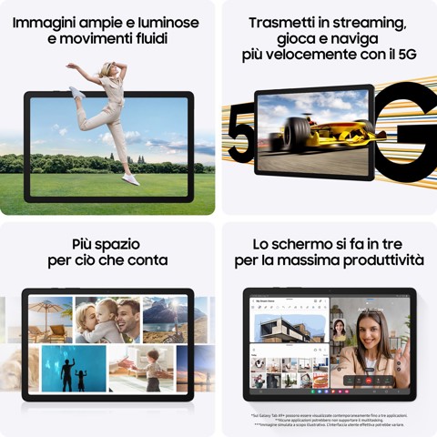 Samsung Galaxy Tab A9+ SM-X210RZAPEUE tablet Qualcomm Snapdragon 256 GB 27,9 cm (11") 8 GB Wi-Fi 5 (802.11ac) Android 13 Grafite