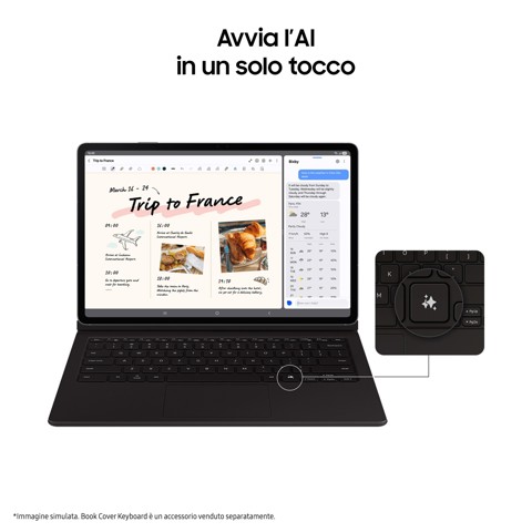 Samsung Galaxy Tab S10 FE, Android Tablet, Display 10.9" LCD, Wifi, RAM 8GB, 128GB, 8.000 mAh, S Pen, Android 15, IP68, Gray