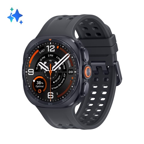 Samsung Galaxy Watch Ultra2, 47 mm, Titanium Gray, LTE, design resistente, 800mAh, IP69K, luminosità 5000nit, trail run, diving, 10 ATM, SOS, punteggio energetico, benessere cardiaco [Versione Italiana]